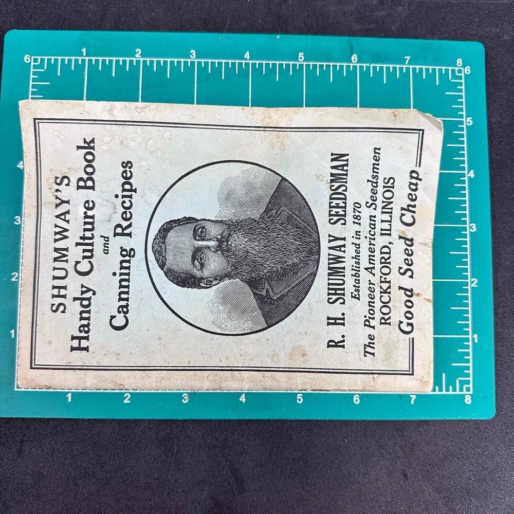 R H Shumway Seedsman Handy Culture Book and Canning Recipes Vintage‎ Gardening
